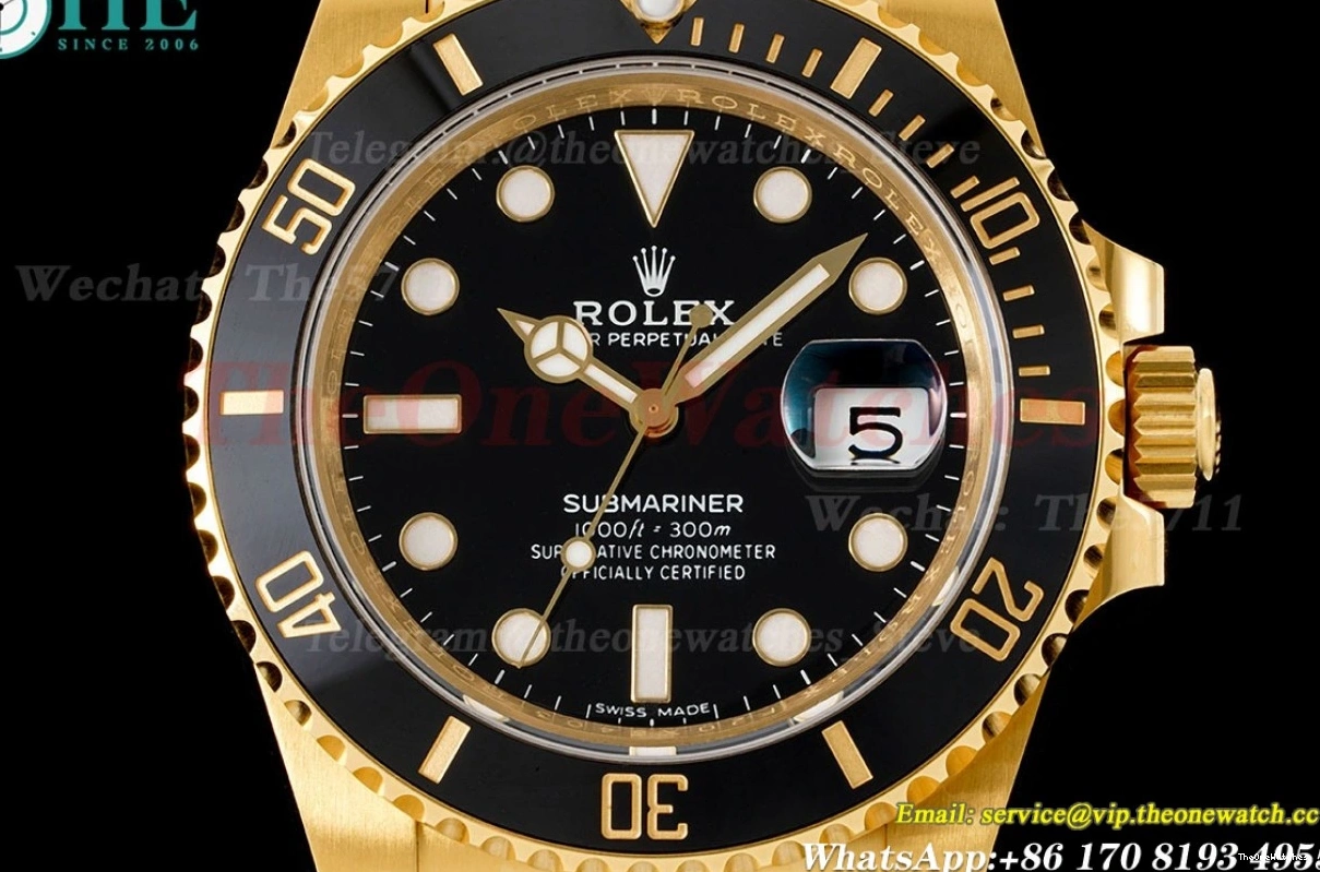 YG Dial YG Black Submariner VSF 904L VS3135 116618LN 40mm 1222